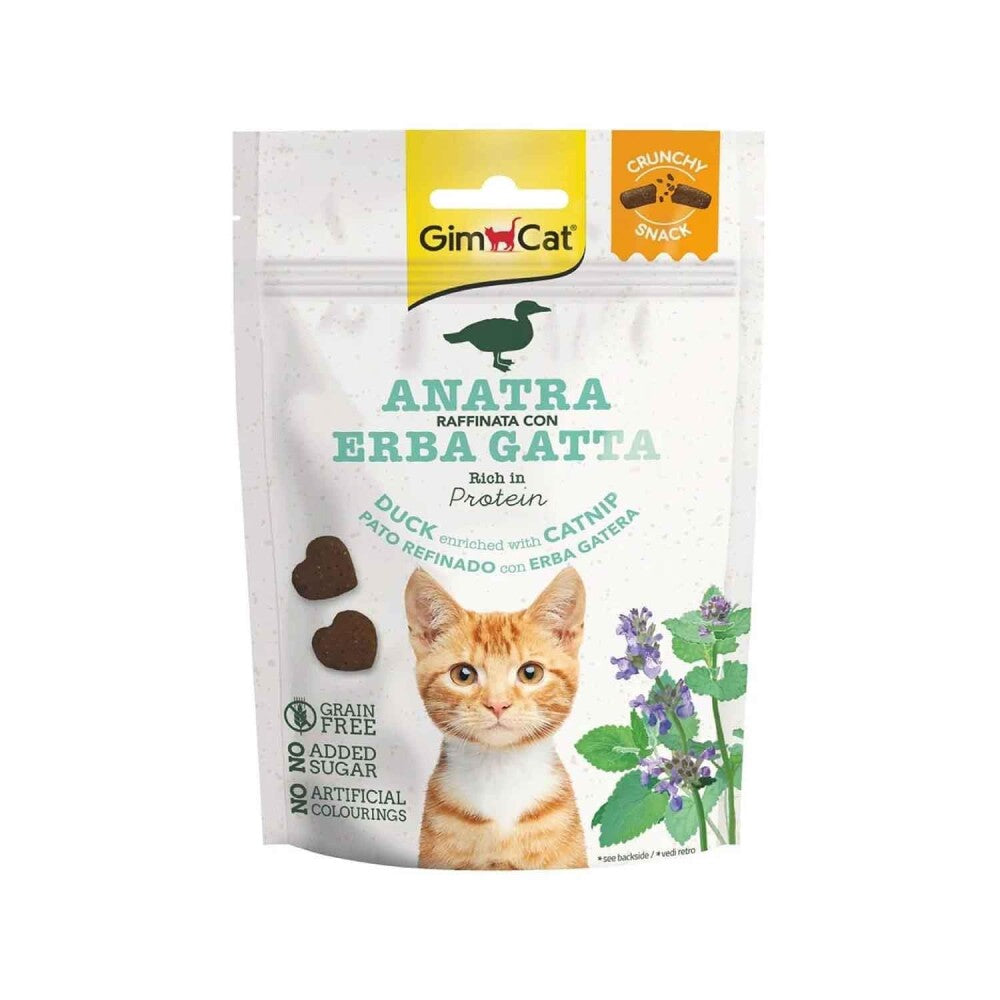 Gimcat Ördekli Ve Catnipli Tahılsız Şekersiz Çıtır Kedi Ödül Maması 60 GR | SRC: Barcode: 4002064420752